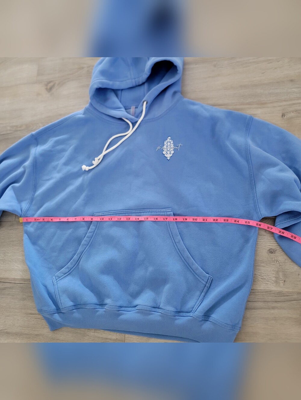 Free People Movement Final Call Front Logo Hoodie Riviera Blue Combo Small - Picture 10 of 11